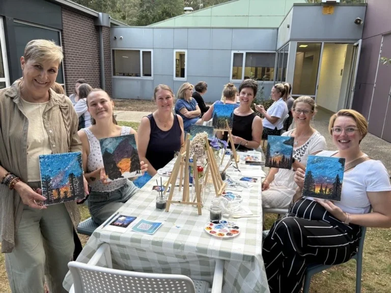 Celebrating the Success of the Paint & Fizz Fundraiser at Monbulk Aquatic Centre