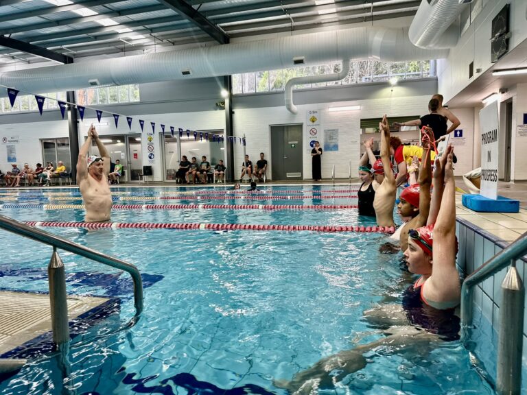 Col Pearce teaches butterfly stroke at Monbulk Aquatic Centre - Belgravia Leisure